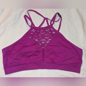 NEW! Victoria Secret Unlined Bra Purple High Coverage With Cutouts